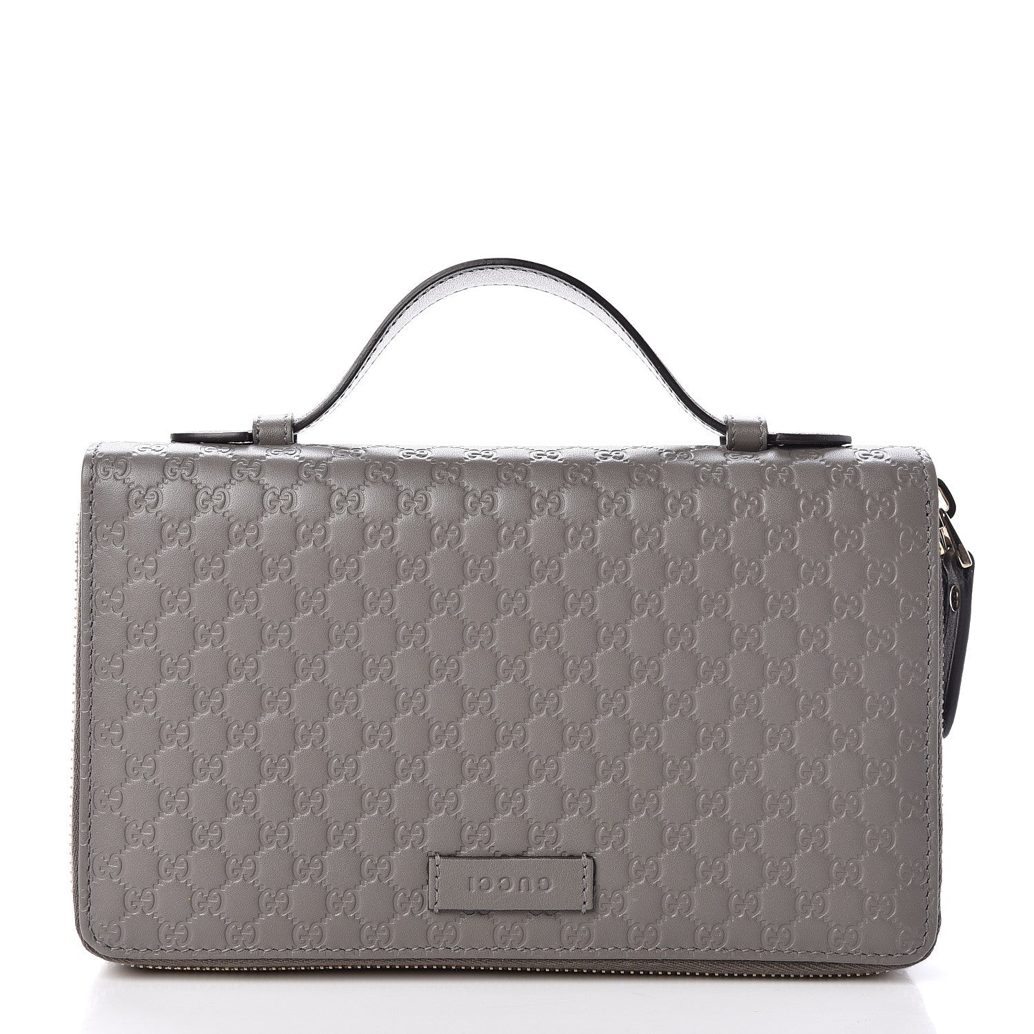 Gucci Soft Microguccissima Zip Around Top Handle Travel Wallet Loess 2 of 7