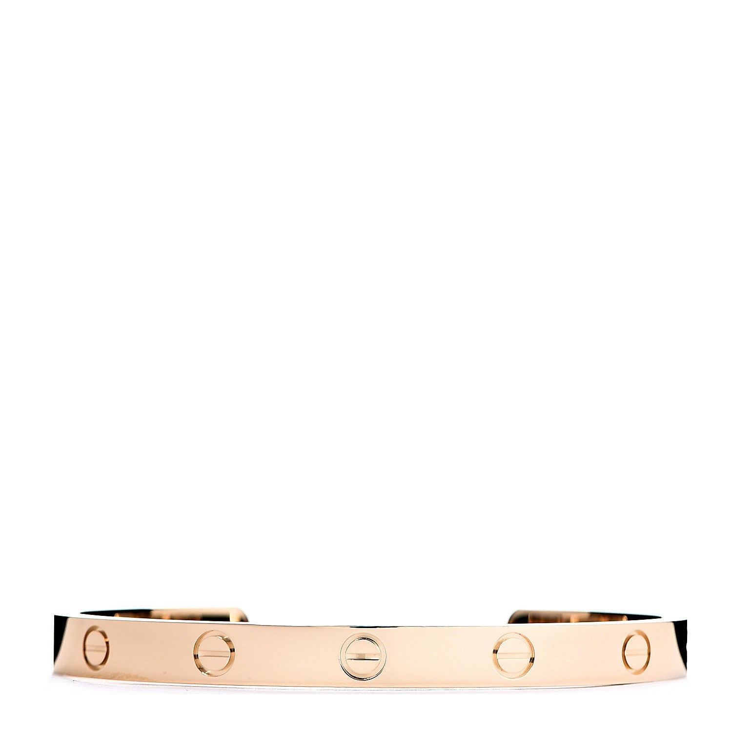 Cartier 18K Yellow Gold LOVE Cuff Bracelet 18 1 of 4