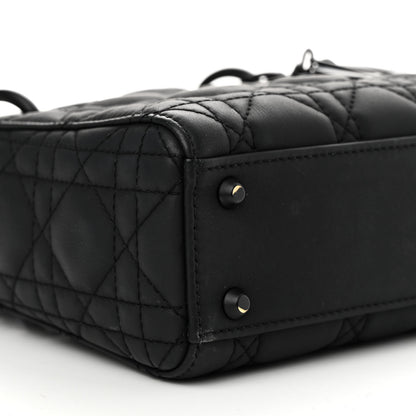 Christian Dior Ultra Matte Calfskin Cannage Mini Lady Dior Black 8 of 9