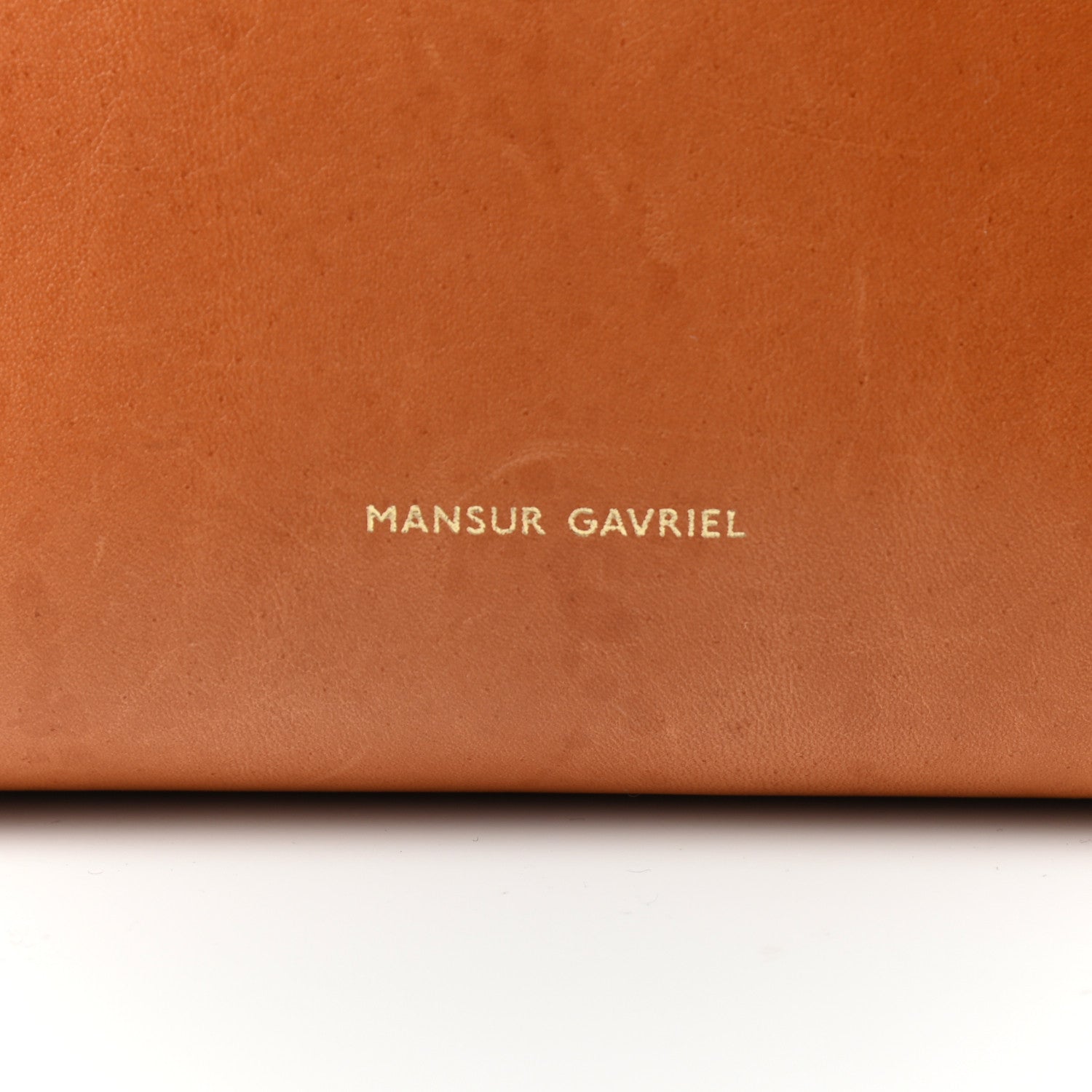 Mansur Gavriel Vegetable Tanned Calfskin Mini Bucket Bag Camello Azzurro 6 of 10