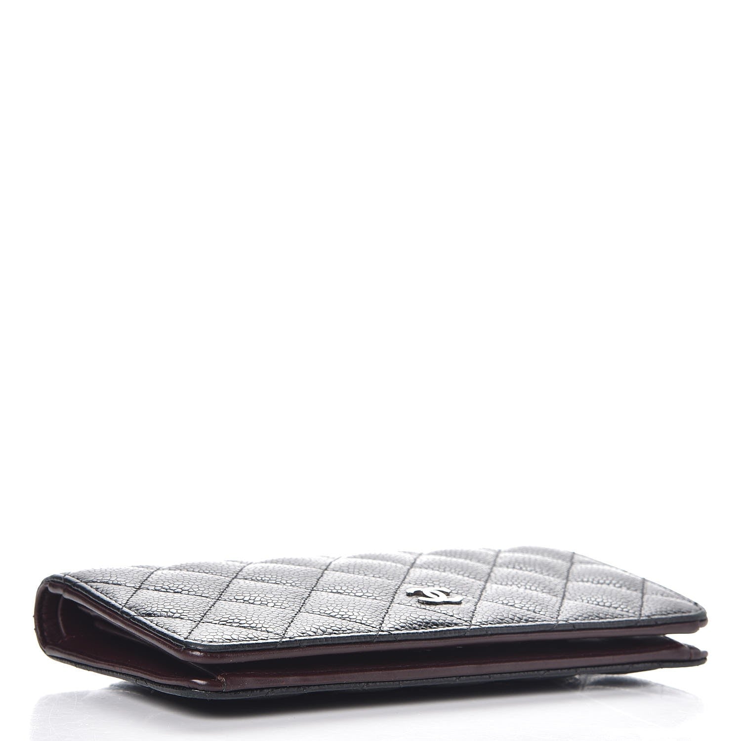 Chanel Caviar Quilted Yen Wallet Black 4 of 9