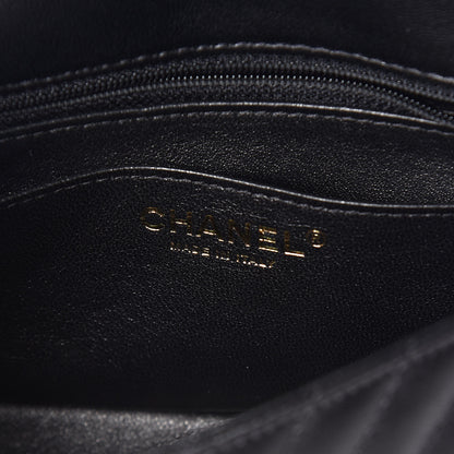 Chanel Lambskin Chevron Quilted Mini Square Flap Black 8 of 10