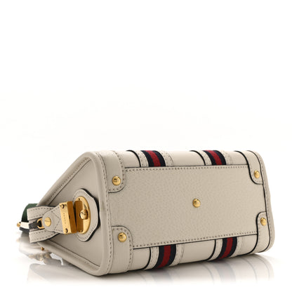 Gucci Koi Calfskin Web Mini Bauletto Duffle Top Handle Bag Mystic White 4 of 11