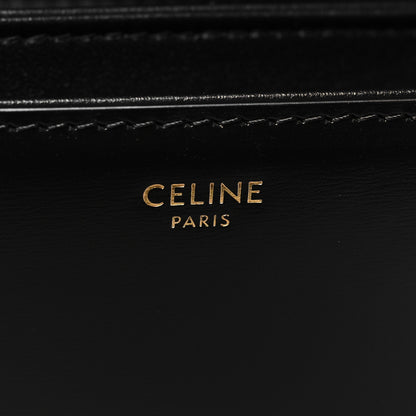Celine Shiny Calfskin Medium Triomphe Black 7 of 12