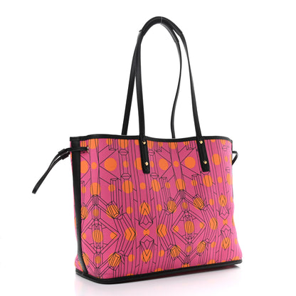 MCM Visetos Medium Reversible Liz Shopper Tote Pink 5 of 16