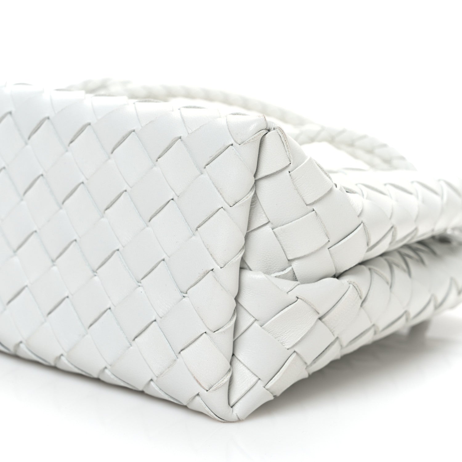 Bottega Veneta Nappa Intrecciato Small Andiamo Shoulder Bag Hoarfrost 9 of 9