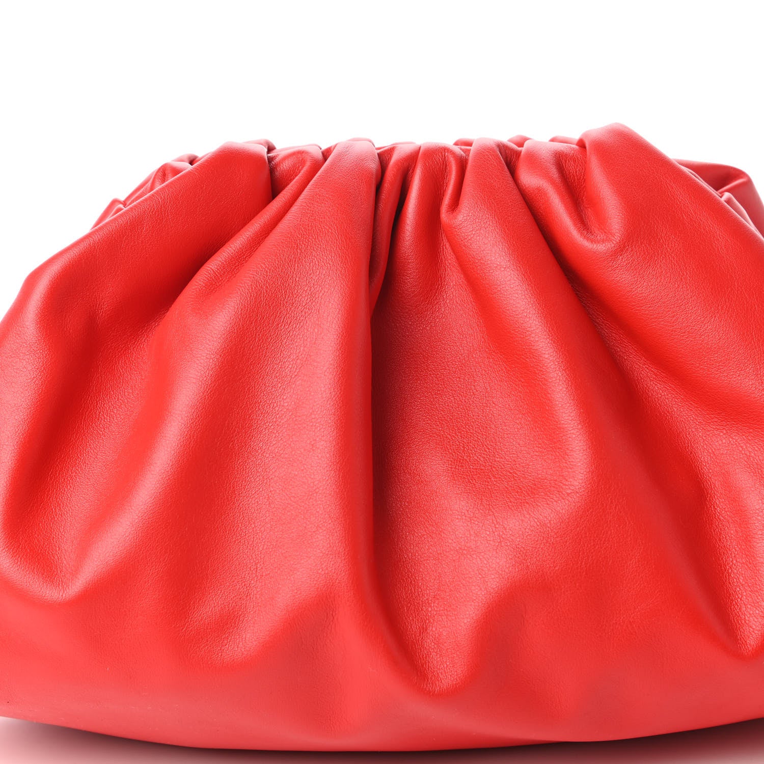 Bottega Veneta Smooth Butter Calf The Pouch Oversized Clutch Bright Red 10 of 10