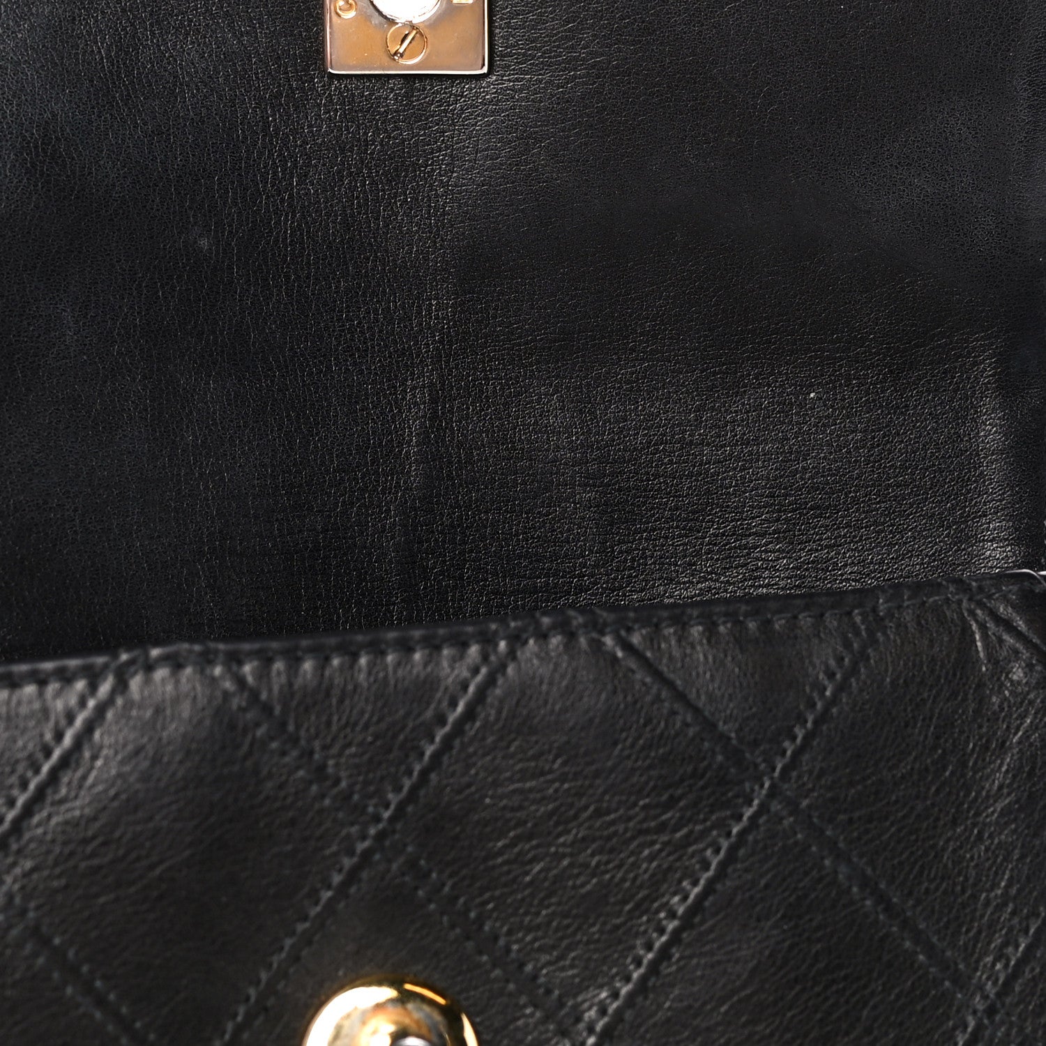 Chanel Lambskin Diamond Stitched Flap Waist Belt Bag 75 30 Black 18 of 18