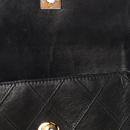 Chanel Lambskin Diamond Stitched Flap Waist Belt Bag 75 30 Black 18 of 18