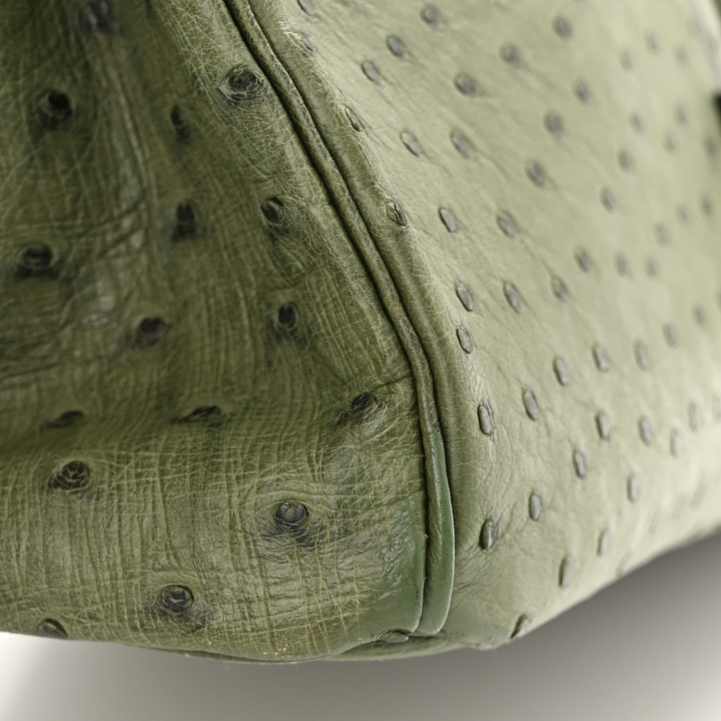 Ostrich Birkin 35 Vert Olive