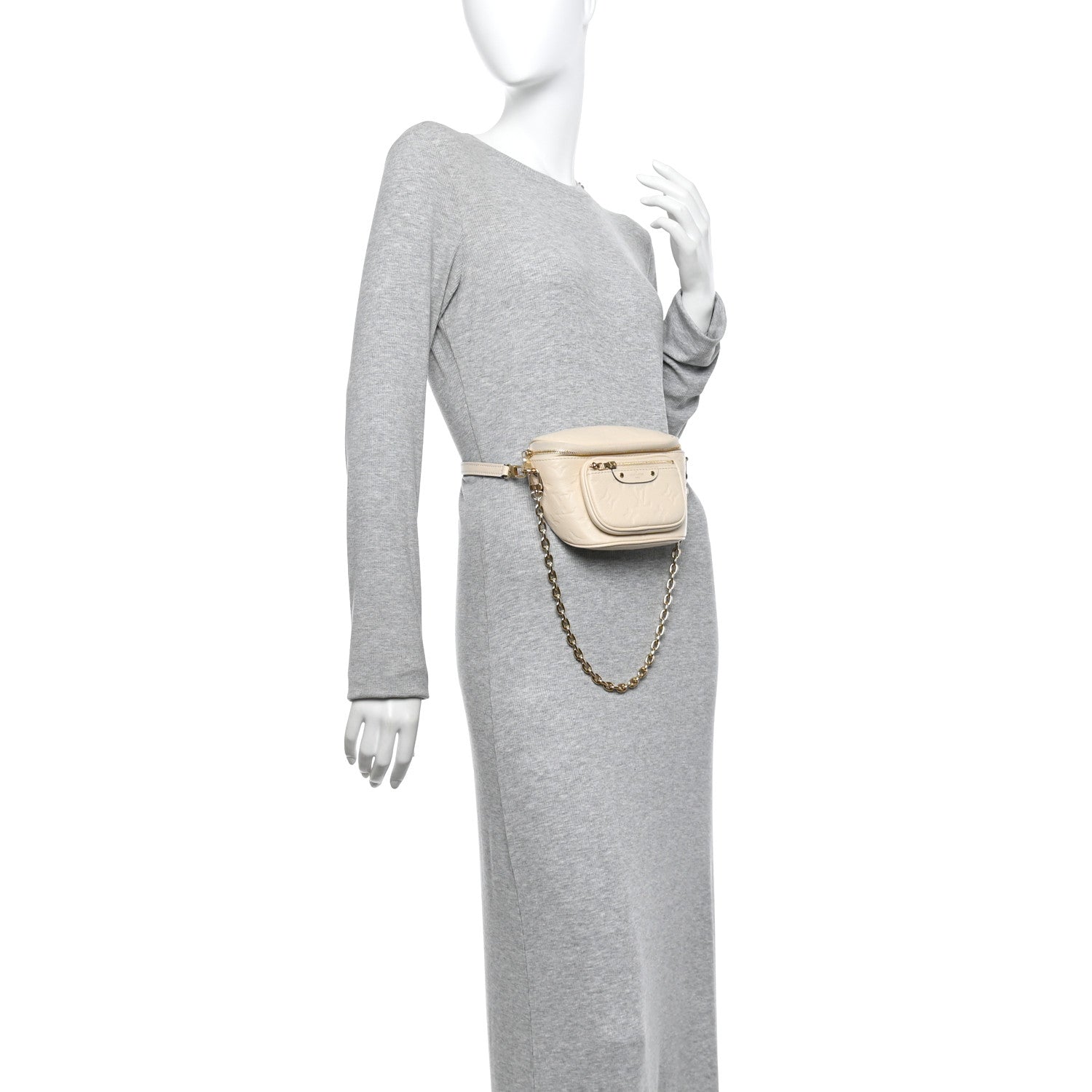 Louis Vuitton Empreinte Mini Bumbag Cream 2 of 10