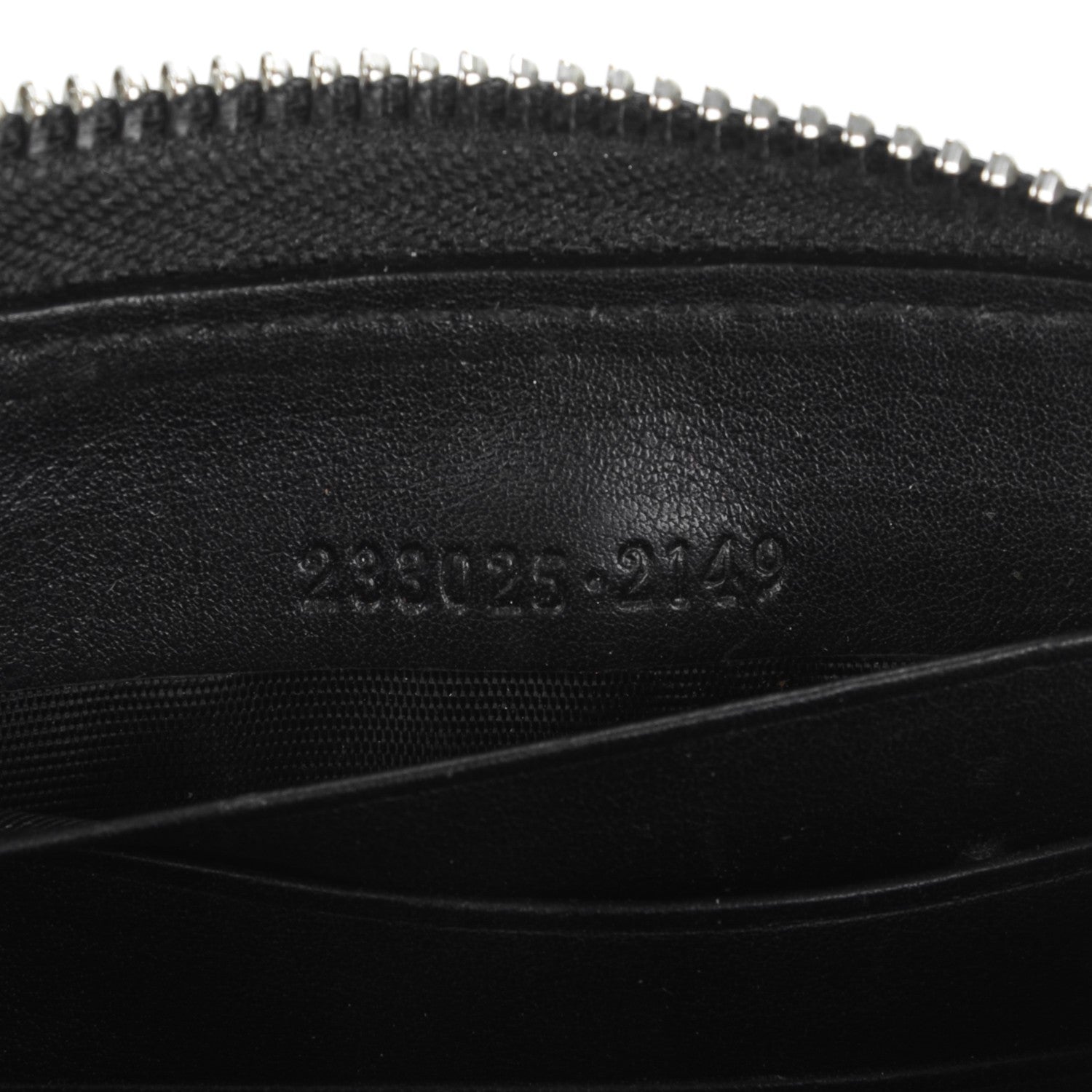 Gucci Guccissima Large Twins Zip Around Wallet Black 7 of 7