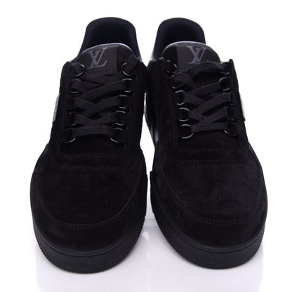 Louis Vuitton Suede Uniform Sneakers 7.5 Black 5 of 10