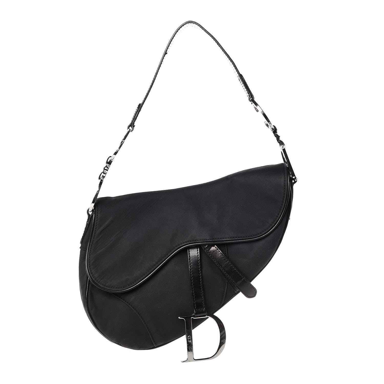 Christian Dior Nylon Saddle Bag Black 1 of 16