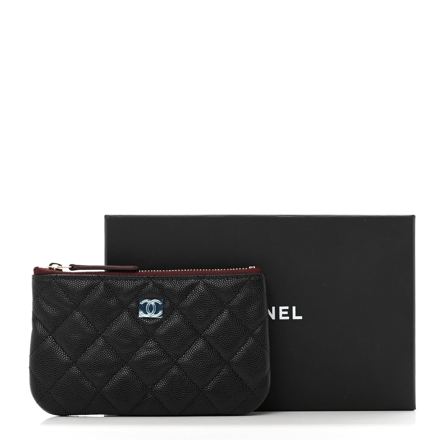 Chanel Caviar Quilted Small Cosmetic Case Black 8 of 8