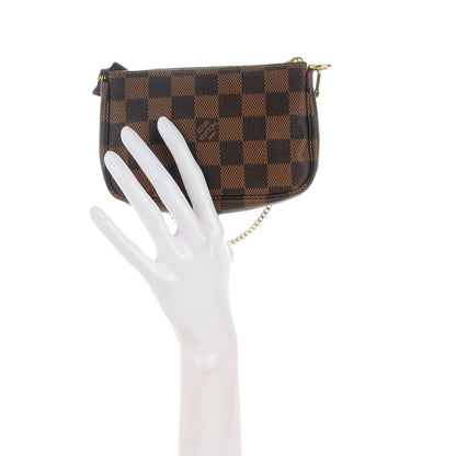 Louis Vuitton Damier Ebene Mini Pochette Accessories 2 of 7