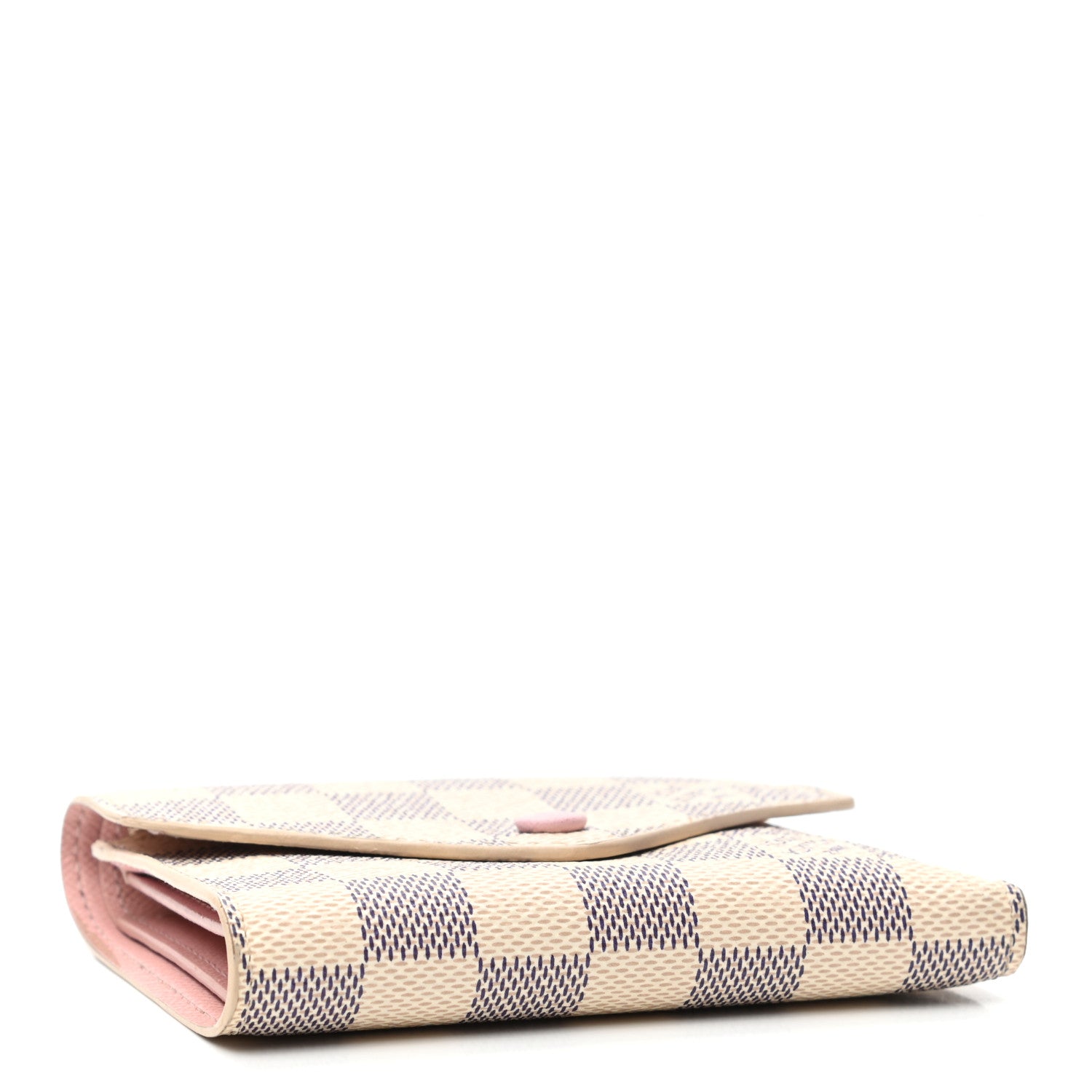 Louis Vuitton Damier Azur Victorine Wallet Rose Ballerine 4 of 7