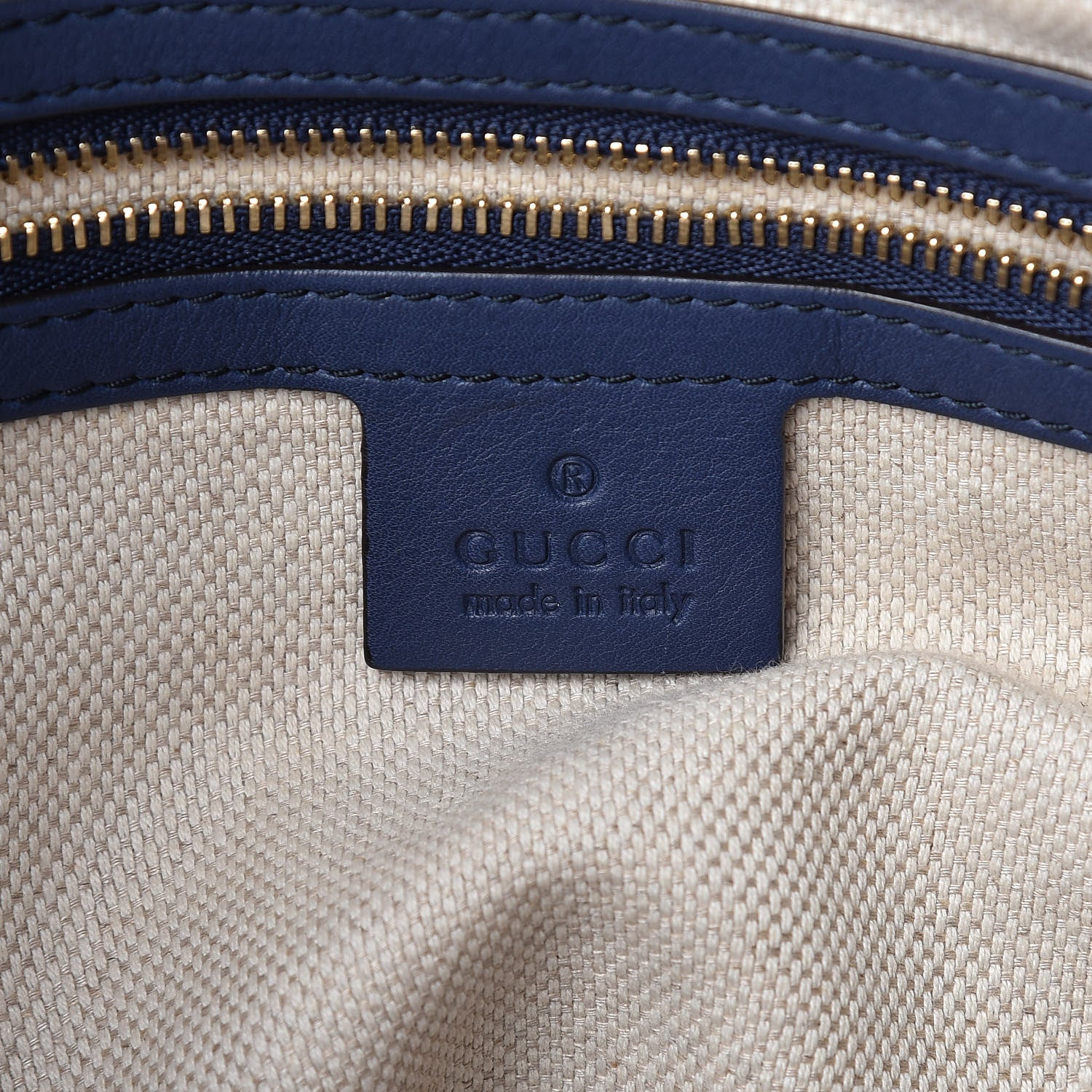Gucci Vernice Naplack Small Soho Top Handle Satchel Uniform Blue 6 of 13