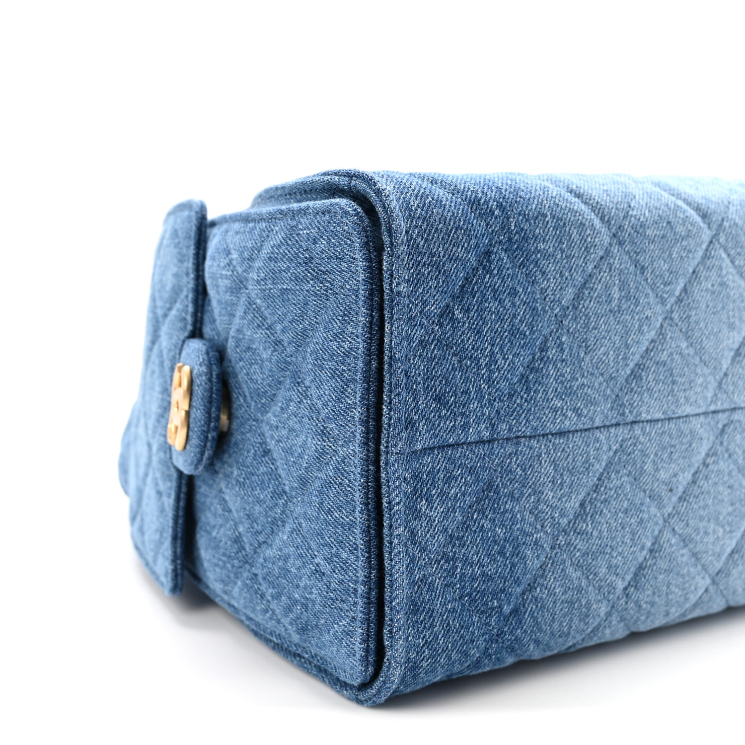Chanel Washed Denim Quilted Small Chanel 25 Handbag Blue 9 of 10