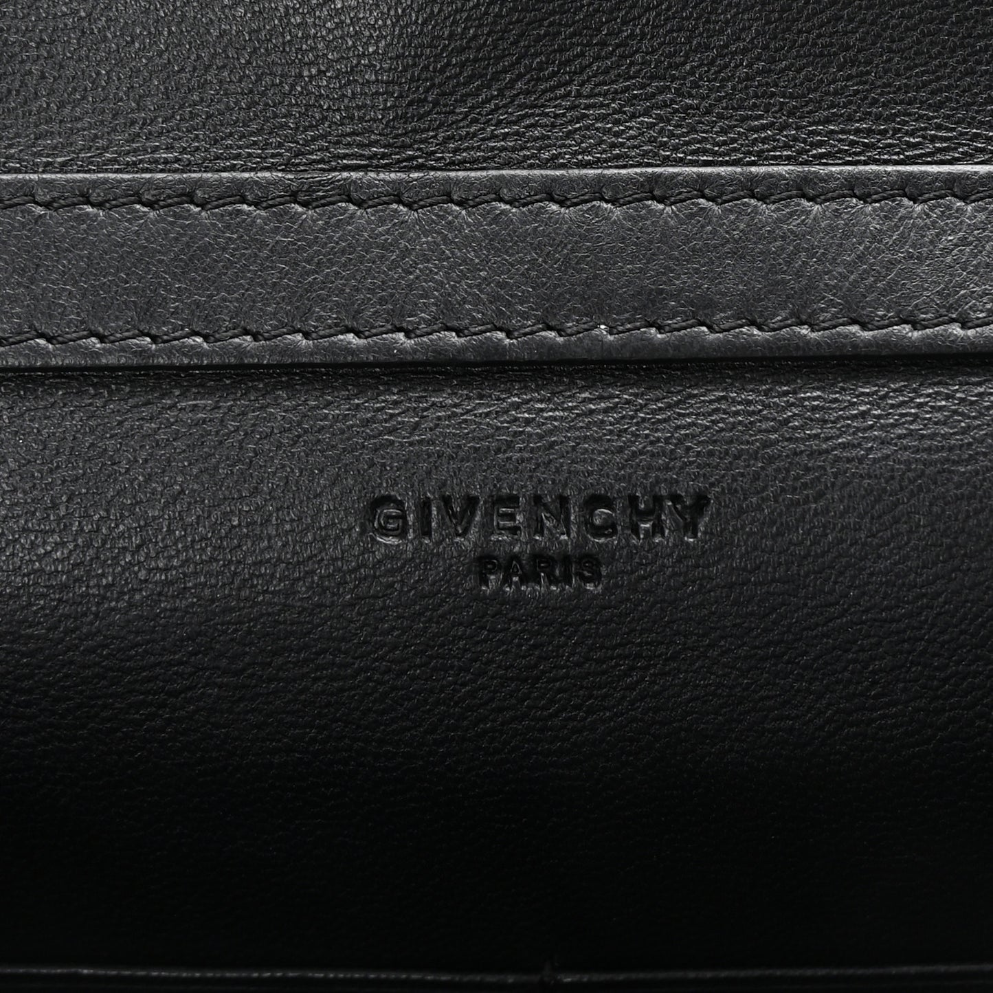 Calfskin Star Pandora Chain Wallet Black