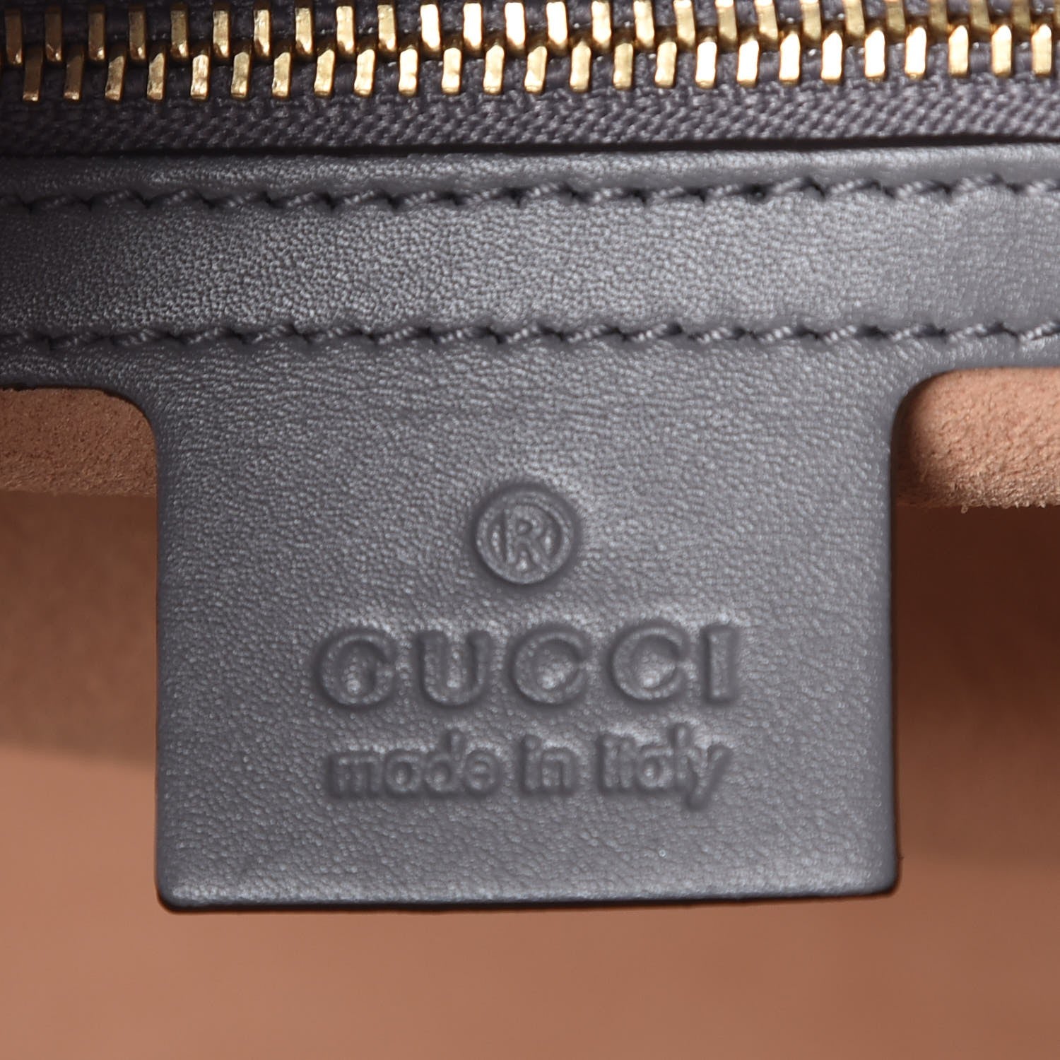 Gucci Soft Guccissima Signature Medium Shoulder Tote Bag Deep Grey 6 of 7