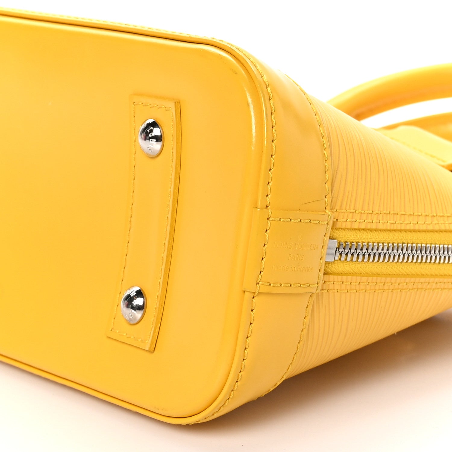 Louis Vuitton Epi Alma BB Citron 9 of 10