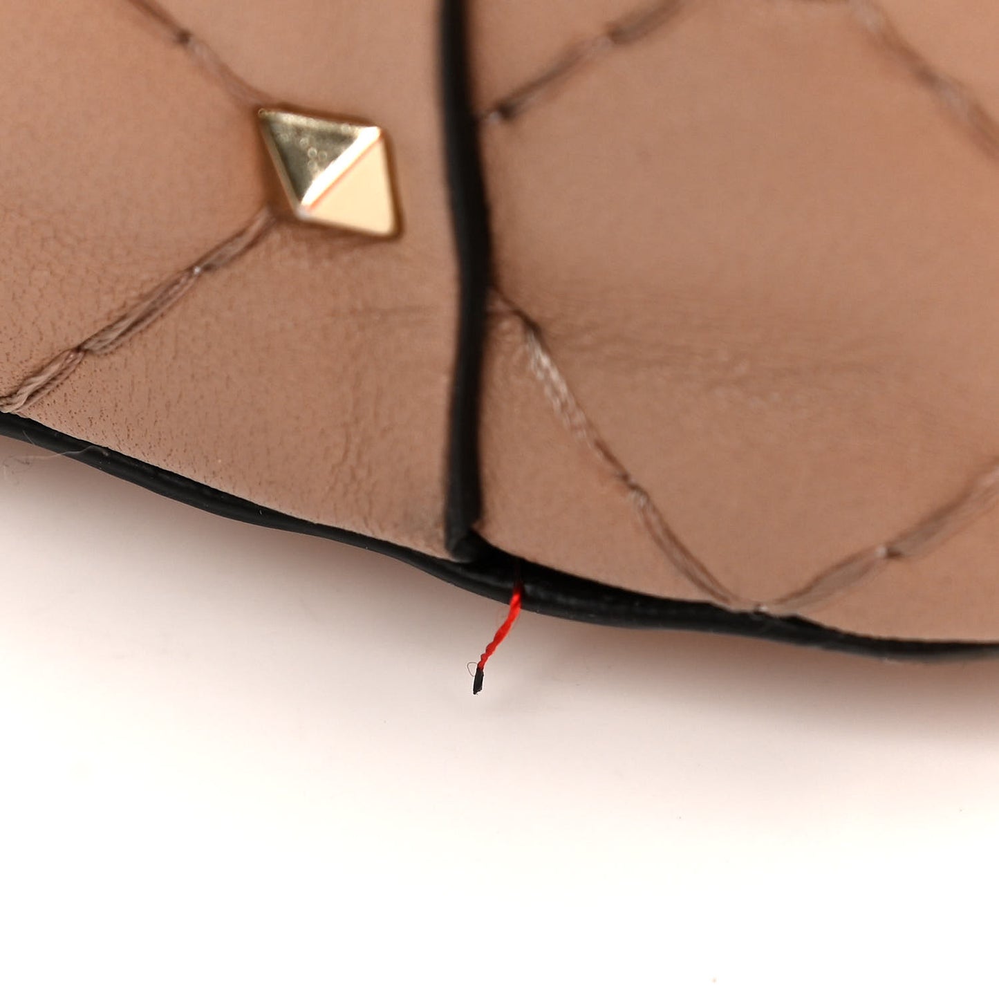 Lambskin Medium Rockstud Spike Shoulder Bag Poudre