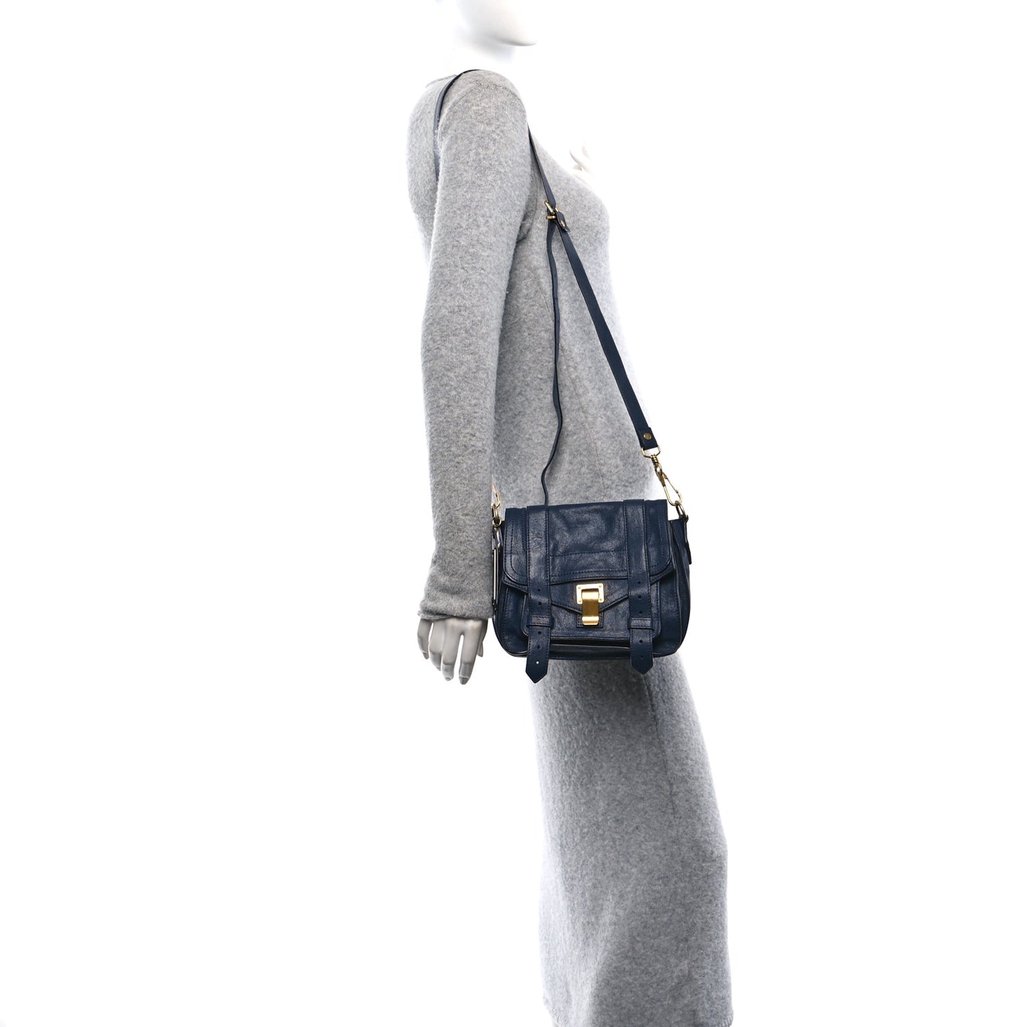 Lambskin PS1 Mini Crossbody Bag Midnight