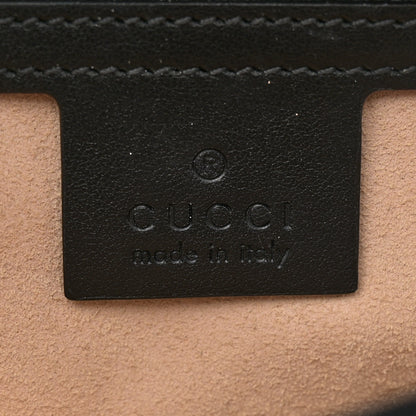 Gucci Calfskin Matelasse Small GG Marmont Shoulder Bag Black 6 of 14