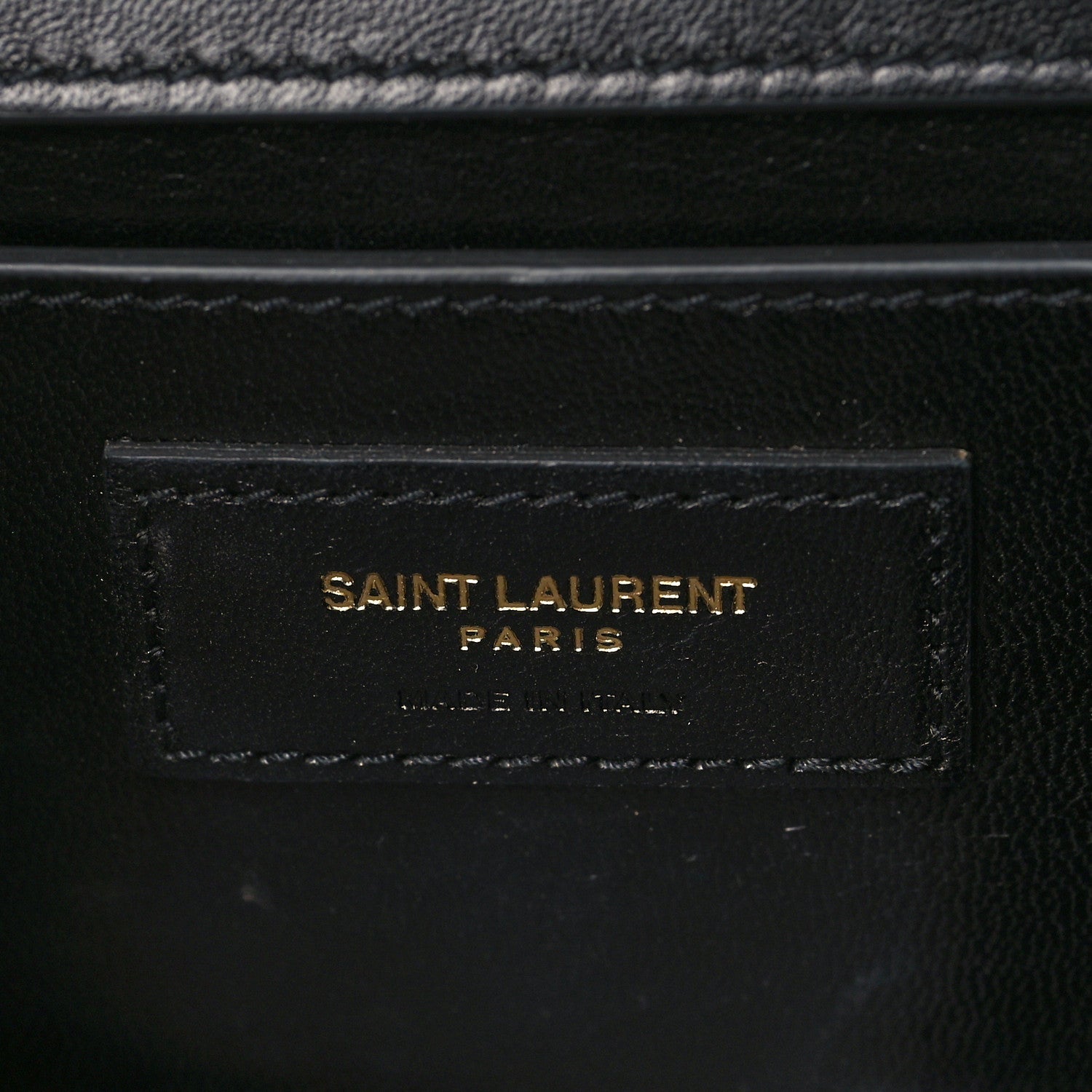 Saint Laurent Suede Crystal Medium Classic Monogram Kate Satchel Black 6 of 8