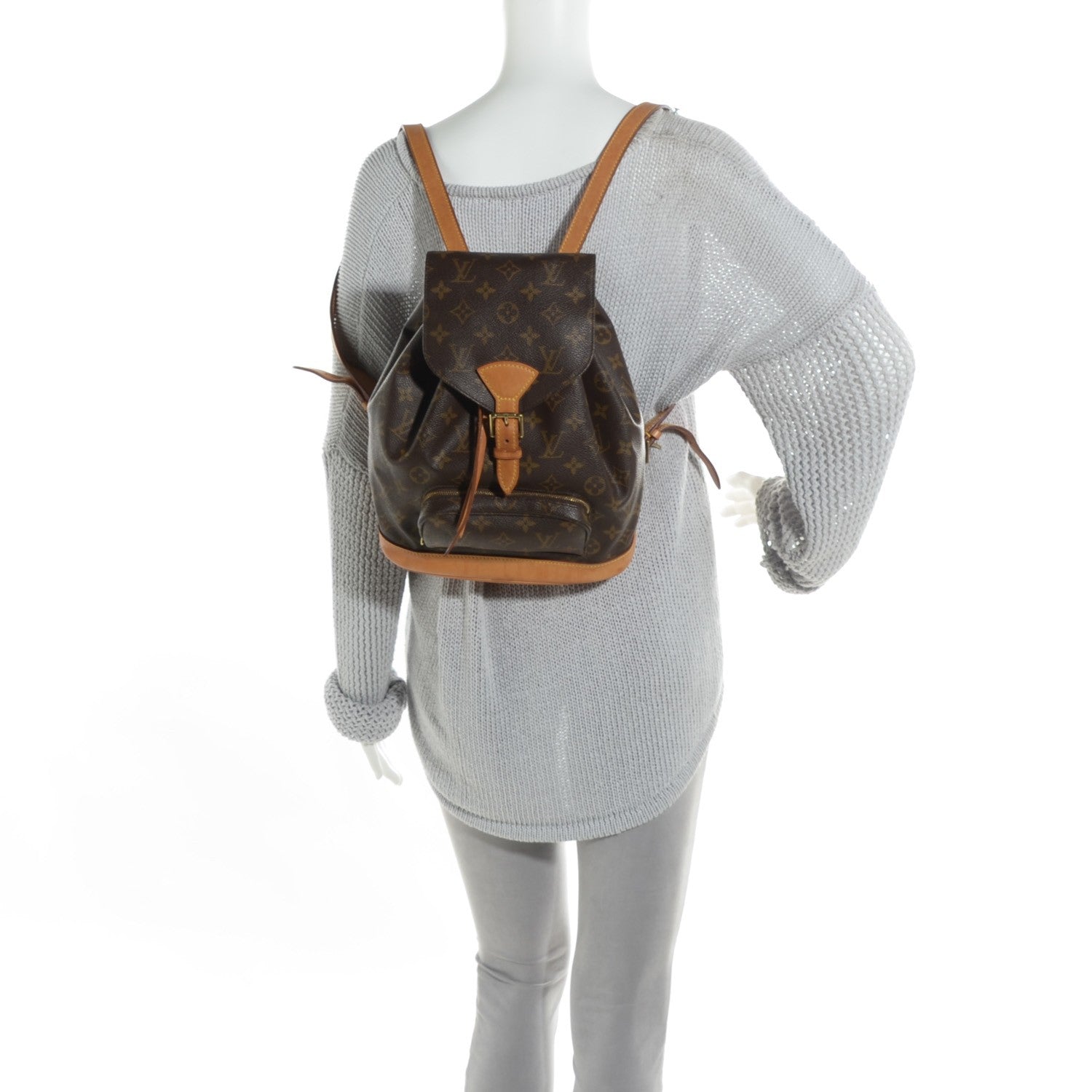 Louis Vuitton Monogram Montsouris MM Backpack 2 of 8