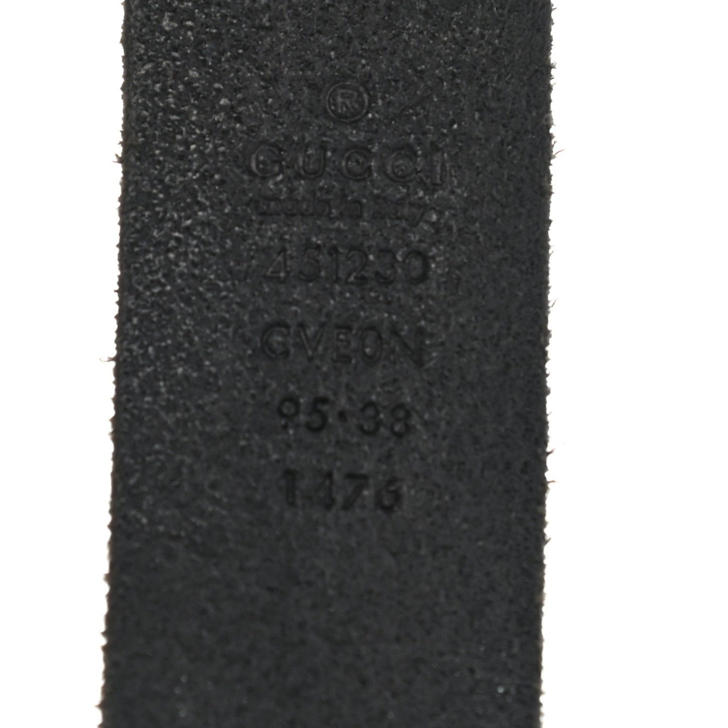 Calfskin Brass Feline Buckle Belt 95 38 Black