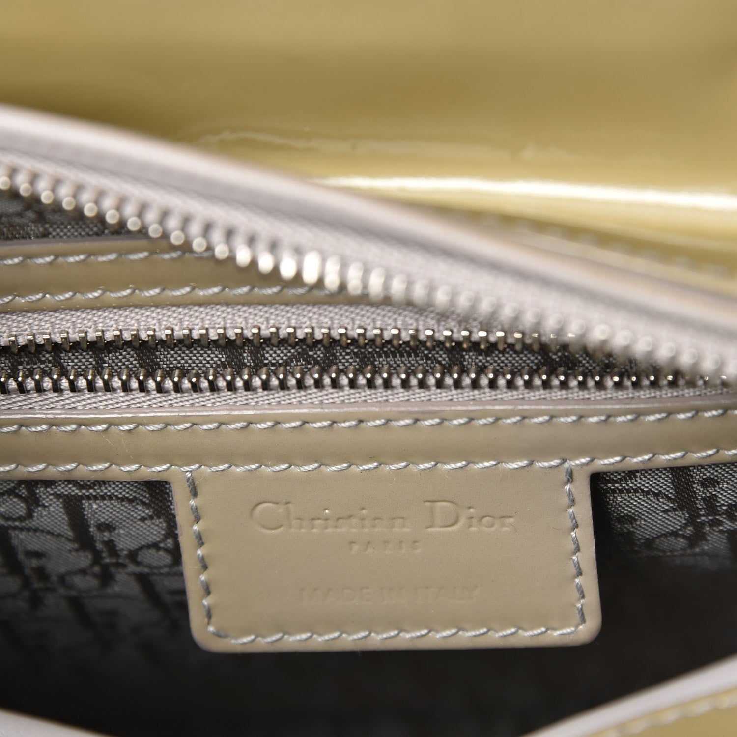 Christian Dior Patent Cannage Medium Lady Dior Beige 8 of 9