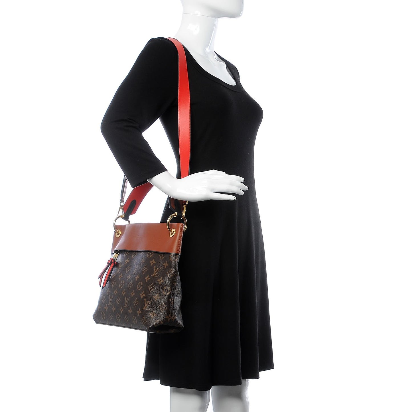 Monogram Tuileries Besace Caramel Rouge