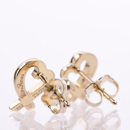 Tiffany 18K Yellow Gold Mini Paloma Picasso Loving Heart Earrings 3 of 4