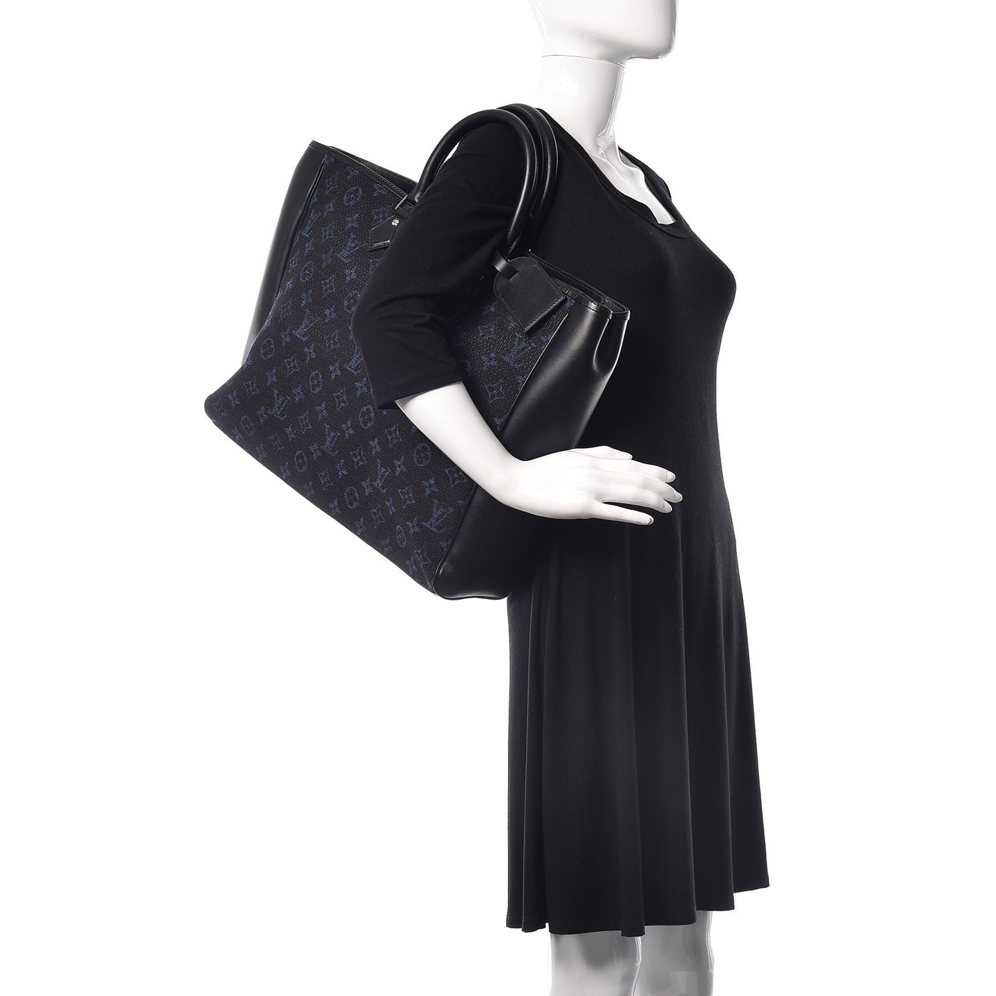 Jacquard Monogram Grand Sac Cobalt