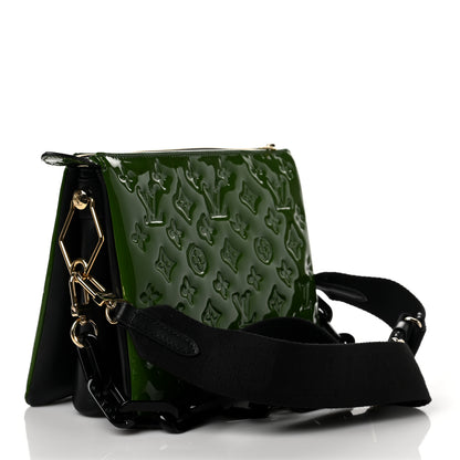 Louis Vuitton Patent Embossed Monogram Coussin PM Green Black 3 of 8