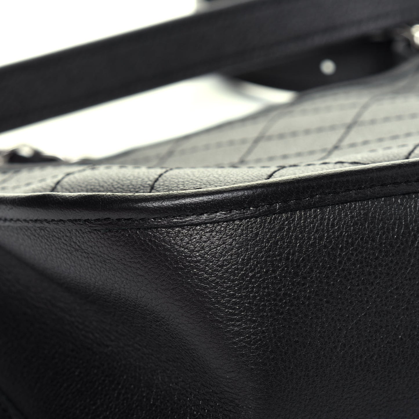 Calfskin Quilted Jungle Stroll Hobo Bag Black