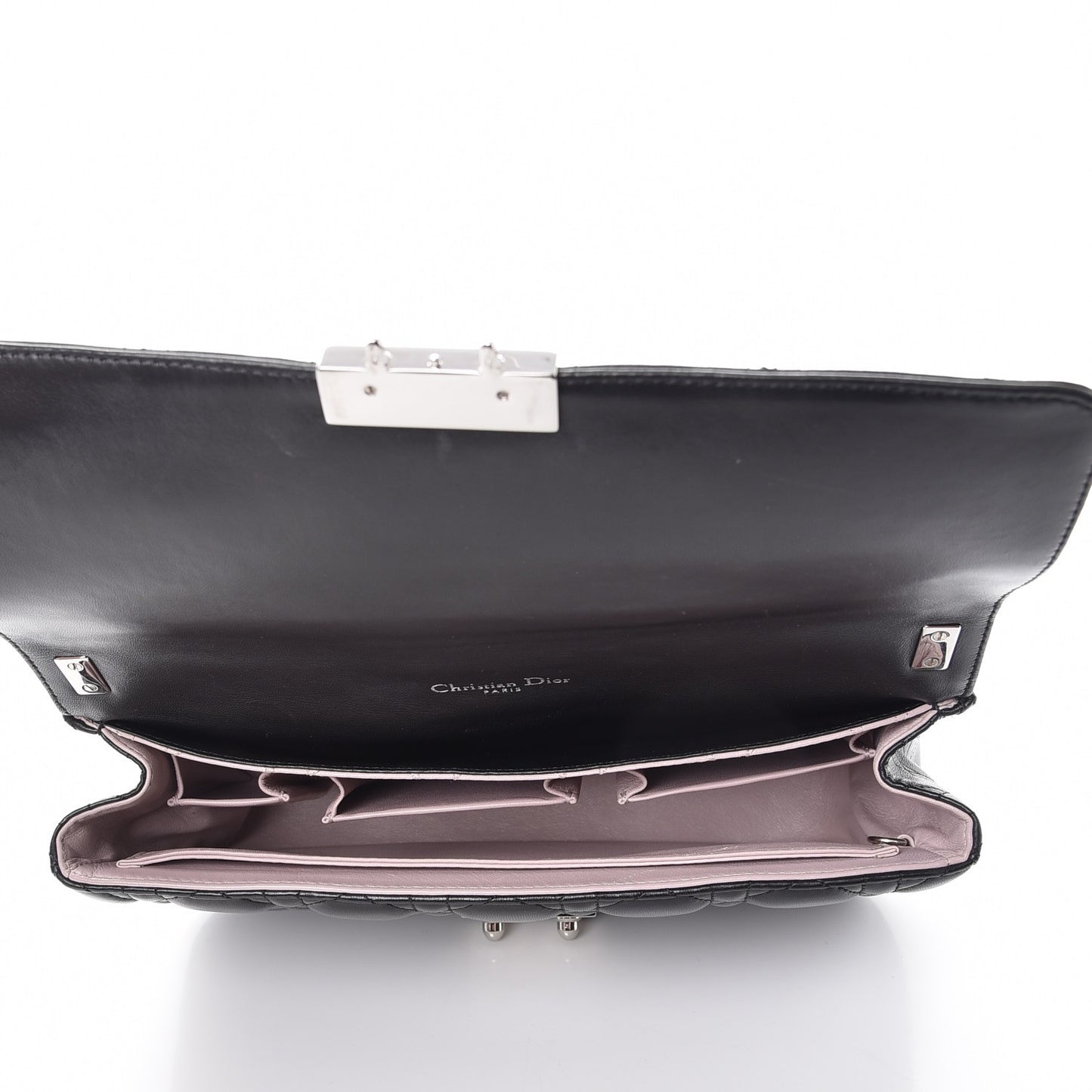 Lambskin Cannage Medium Miss Dior Flap Black