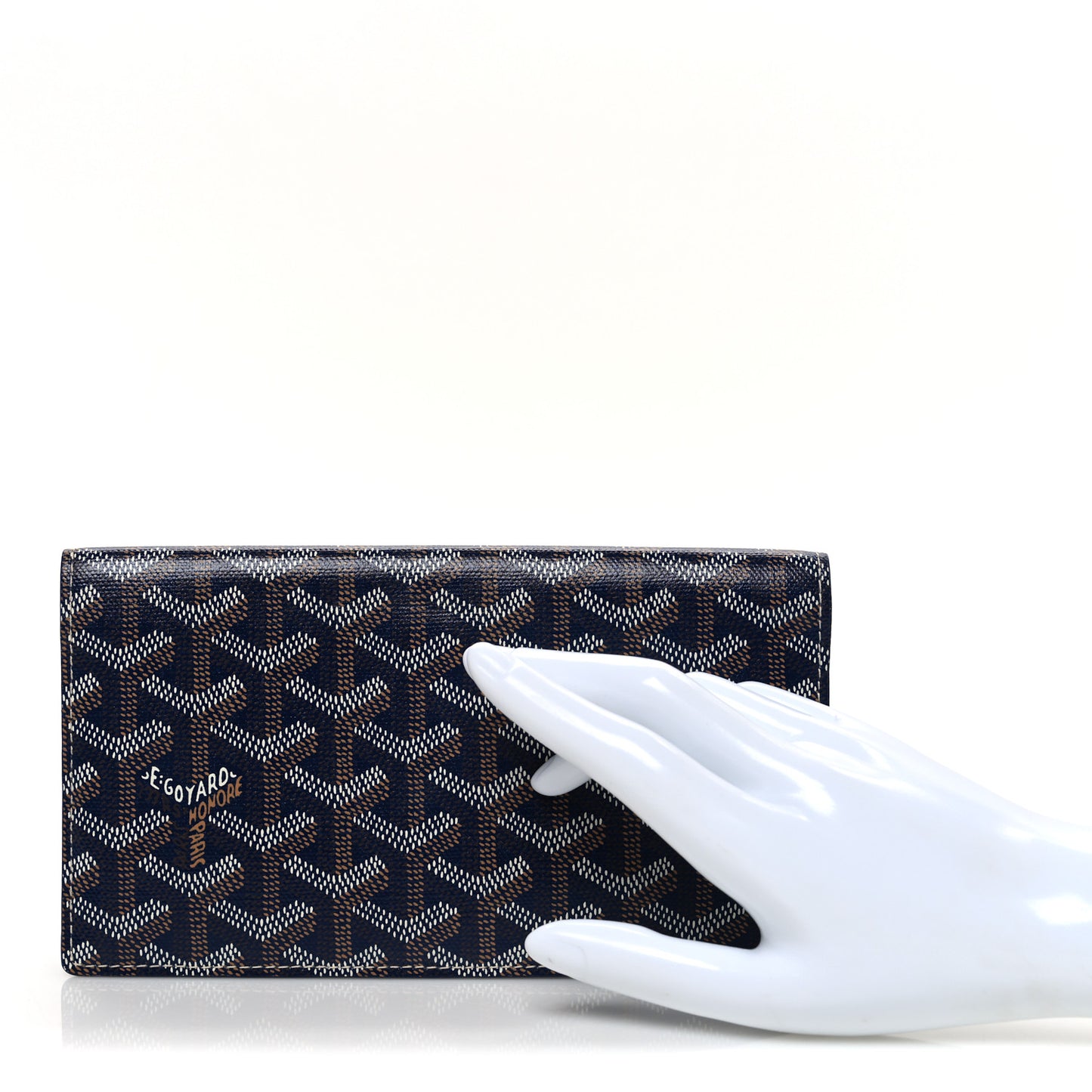 Goyardine Richelieu Wallet Navy