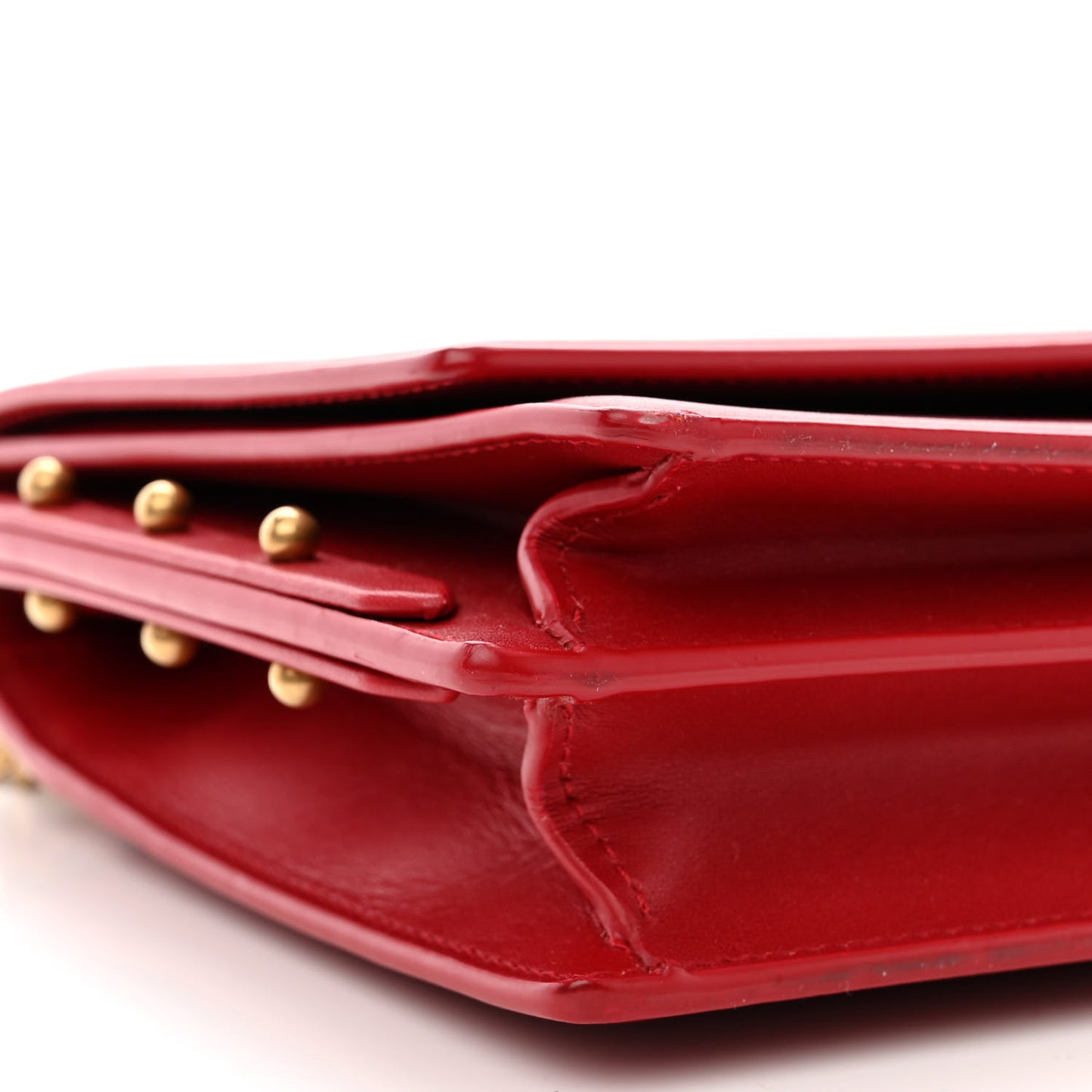 Smooth Calfskin Zoe Chain Bag Eros Red