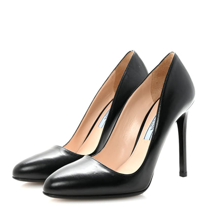 Prada Vitello Pumps 36 Black 7 of 16