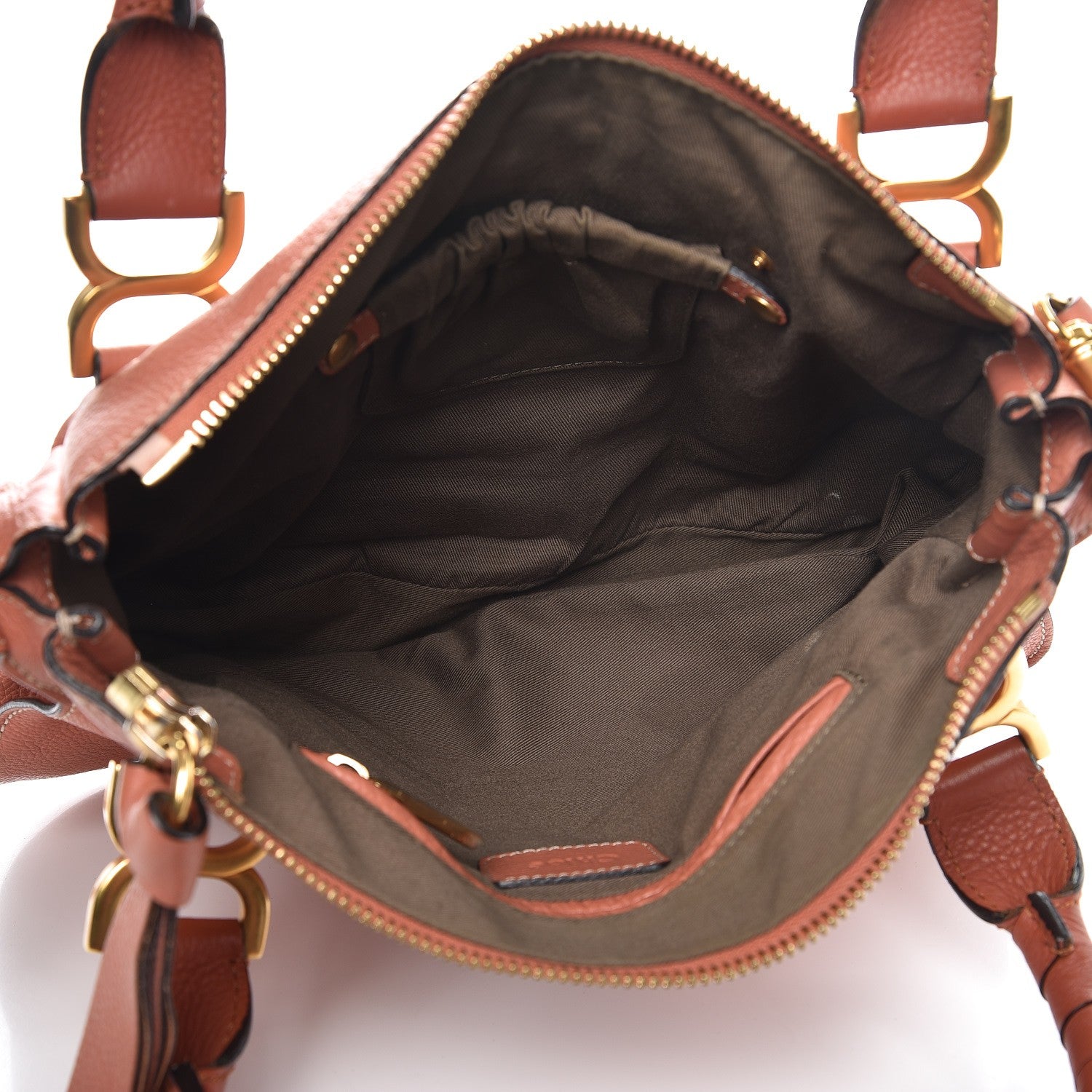 Chloe Calfskin Medium Marcie Satchel Coral 6 of 13
