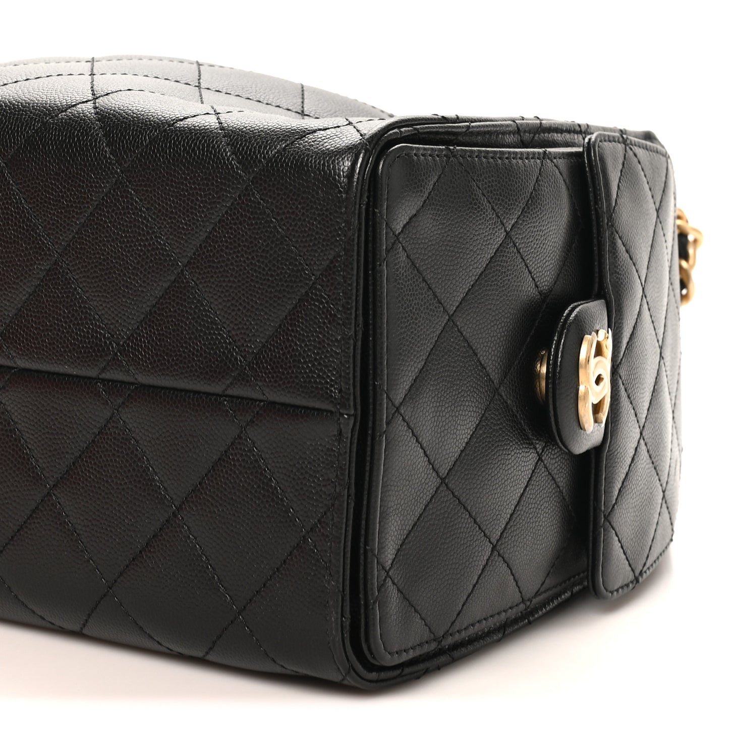 Caviar Quilted Small Chanel 25 Handbag Black