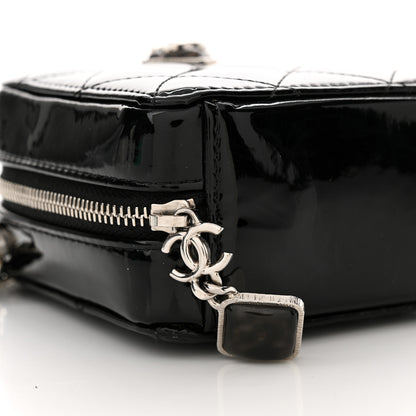 Chanel Patent Quilted Clutch With Chain Black 9 of 10