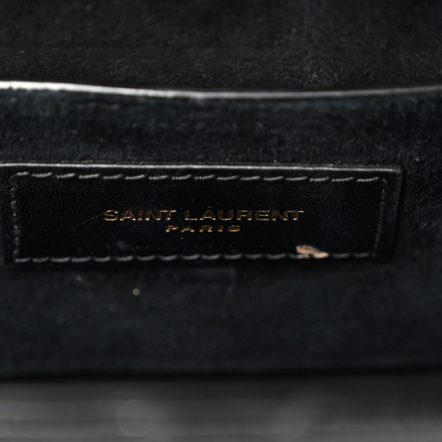 Patent Matelasse Monogram June Box Bag Black