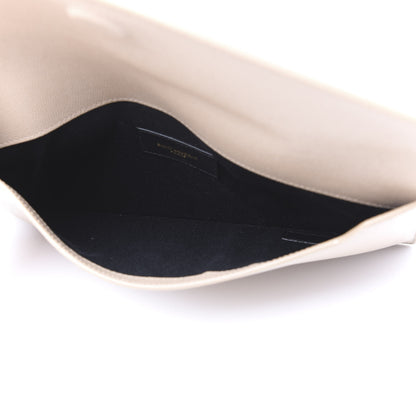 Saint Laurent Grain De Poudre Uptown Pouch Dark Beige 4 of 9