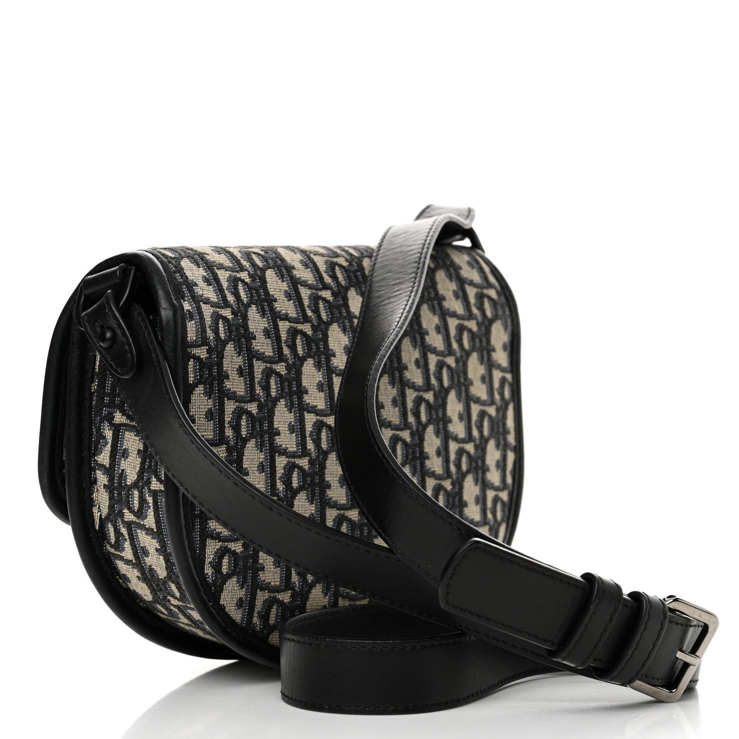 Christian Dior Oblique Grained Calfskin Mini Gallop Bag With Strap