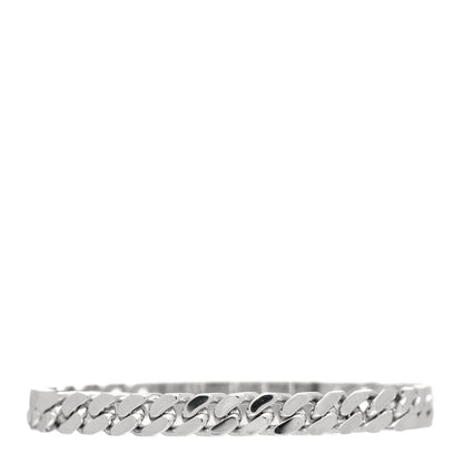 Hermes 18K White Gold Diamond TPM Kelly Gourmette Bracelet SH 3 of 5