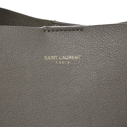 Saint Laurent Calfskin Large Shopping Tote Kaki Militaire 7 of 10